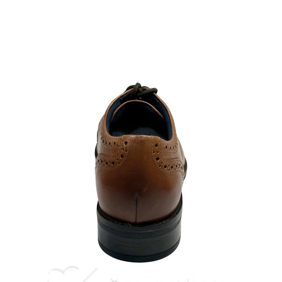 Cole Haan Grand+ Plus Men Sz 11 Wingtip Oxford Shoes British Tan Dress C37330 main image 7